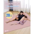 thumbnail image 3 of YR Tapete de Yoga Extra Gruesa 1 Pulgada 78x51" Tapete de Ejercicio Grande y Ancha para Niños Mayores Entrenamiento en el Gimnasio en Casa, Rosa, 3 of 7