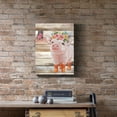 thumbnail image 4 of WFSposter Funny Piggy and Pink Butterfly Pig Pictures Wall Art Farmhouse Wall Decor Farm Animal Canvas Poster Mural for Bedroom Bathroom and Kitchen Framed and Ready to Hang 10"x15", 4 of 6