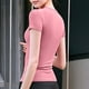 thumbnail image 5 of Camiseta de compresión para mujer, elástica, de manga corta, ajustada, superior, entrenamiento atlét Abanopi Camiseta deportiva de mujer, 5 of 7