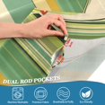 thumbnail image 4 of Yayeee Kitchen Valance Rod Pocket 54" x 18" Living Room Window Curtain, Colorful Martini, 4 of 6