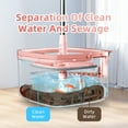 thumbnail image 6 of INWEJIA Spin Mop and Bucket Set with Telescopic Stainless Steel Handle, Pink, 6-Piece, 6 of 9