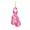 A, variant on Breast Cancer 2D Flat Christmas Ornament, Pink Fight Ribbon Survivor Women Wreath Pine Tree Decor, Hanging House Charm Eve Keepsake, Car Rear View Mirror Accessories - A