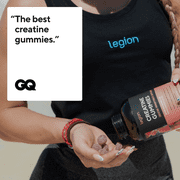 Legion Creatine Monohydrate Gummies for Men & Women, Raspberry Lemonade, 5g Creatine Per Serving, Zero Sugar, 120 Count, 30 Servings