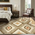 thumbnail image 2 of KoshiMe 6'x9' Area Rugs for Living Room, Machine Washable Rugs Non-Slip, Low Pile Soft Print Pattern Western Rug for Bedroom, Dining Room, Office, Camel, 2 of 9