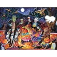 thumbnail image 2 of SUNSOUT INC - Monster Party Time - 1000 pc Jigsaw Puzzle by Artist: Bill Bell - Finished Size 20" x 27" Halloween - MPN# 21831, 2 of 5