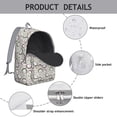 thumbnail image 4 of Cute Faces Pattern Backpack for School,Cute School Bag,Schoolbag with Adjustable Shoulder Straps & Padded Back,15.7"x11.8"x5.5", 4 of 5