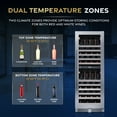 thumbnail image 4 of Newair ESTATE Wine Fridge Dual Zone 160 Bottle Capacity in Seamless Stainless Steel, 4 of 18