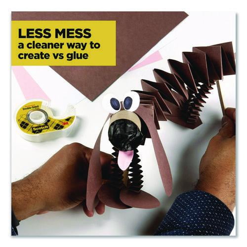 Double-Sided Permanent Tape in Handheld Dispenser, 1" Core, 0.5" x 500", 6/Pack | Bundle of 5