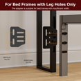 thumbnail image 2 of ARICOEASY Twin XL Upholstered Headboard with Hidden Storage LED Lights Charging Station and 2 Outlets, Black, 2 of 9