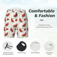 thumbnail image 5 of Balery Hand Drawn Watermelon Mens Swim Trunks Swim Shorts for Men Quick Dry Inseam Beach Shorts with Compression Liner Pocket-Medium, 5 of 9