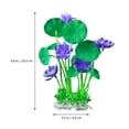 thumbnail image 2 of BEADCEST 1Jgo De Loto De Resina Para Acuario Color Morado Para Pecera Resistente A, 2 of 5