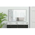 thumbnail image 3 of LiviNest 48x32 Wall Mounted Mirror: Oversized Modern Rectangle Design with Black Aluminum Frame - Vertical or Horizontal Mounting for Living Room Bedroom & Studio Apartment Spaces, 3 of 6
