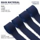 thumbnail image 2 of Cinta decorativa Mlurcu de chifón azul marino, 3,8 cm x 36,5 m, 2 of 7