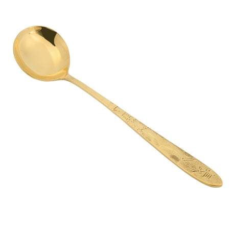 

Serving Spoon Glossy Edges Comfortable Hand Feel Mirror Polished Soup Spoon For Hotel