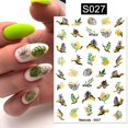 thumbnail image 1 of Pegatinas De Uñas 3D Corazón De Oro Líneas De Punta Francesa Diseño De Estampado De Leopardo Adhesivo Deslizantes De Manicura Calcomanías, 1 of 4