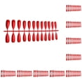thumbnail image 2 of Minnieouse 1 Juego de uñas postizas resistentes al desgaste diferentes colores apariencia exquisita fácil de usar accesorios falsos SM17-P63 SM17-P63 Rojo puro 10Conjunto, 2 of 6
