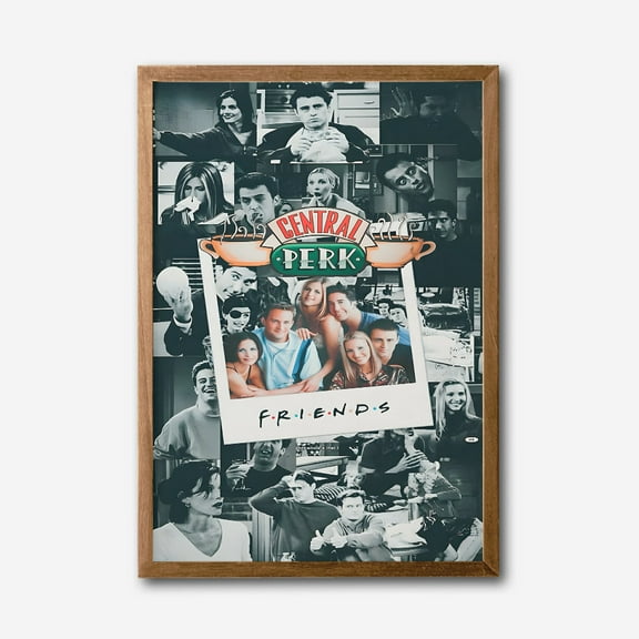 Friends Central Perk Canvas Wall Art, Iconic TV Show Decor, Living Room Artwork, Framed Poster, Classic Sitcom Home Decoration, Unique Gift Idea