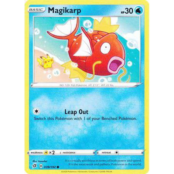 Pokemon Sword & Shield Rebel Clash Common Magikarp #39 - Walmart.com