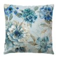 thumbnail image 2 of 4 Pieces Blue Style Ink Flower Bird Linen Pillow Cover Car Sofa Cushion, 2 of 5