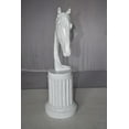 thumbnail image 2 of Modern Art of a White Horse Bust Statue Made of Resin Size: 10" x 5" x 19"H, 2 of 11