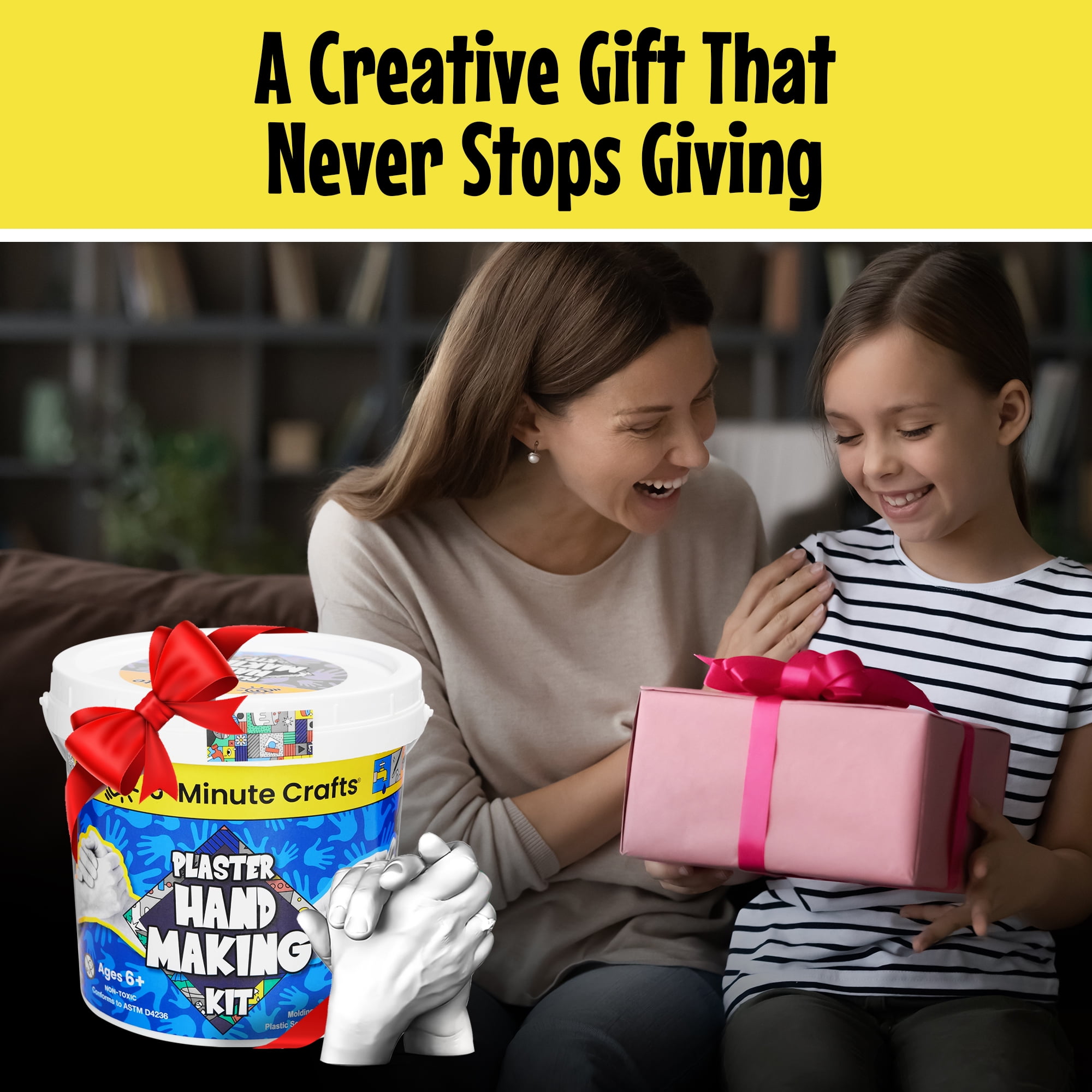 (3 pack) 5-Minute Crafts - Hand Plaster Making Kit for Kids Ages 6+ as Seen on Social Media