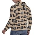 thumbnail image 6 of Lsque Dachshund Dog Woof Pattern Casual Men's Hoodie,Hooded Sweatshirt with Kangaroo Pocket,Pullover Hoodie-XX-Large, 6 of 7