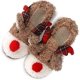 thumbnail image 1 of Zapatillas de algodón antideslizantes para mujer hechas a mano de felpa suave y cálida de 7 # con tacón de panal, 1 of 5
