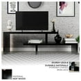 thumbnail image 5 of LeisureMod TV Stand with MDF Open Shelves and Powder-Coated Iron Legs for Modern Home, Living Room, Bedroom Orford Collection in Ebony, 5 of 9