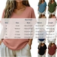 thumbnail image 5 of Diufon Womens Gauze Tops Summer Casual Short Sleeve V Neck Cotton Linen Blouse Solid Color Textured Tunic Tees, 5 of 8