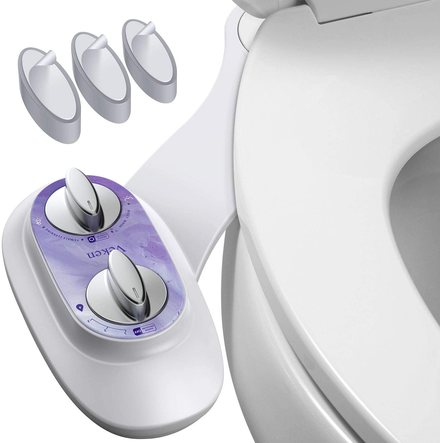 Finydr NonElectric Bidet, Self Cleaning Dual Nozzle (Bidet/Feminine