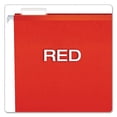 thumbnail image 3 of Colored Reinforced Hanging Folders, Legal Size, 1/5-Cut Tabs, Red, 25/Box | Bundle of 10 Boxes, 3 of 7
