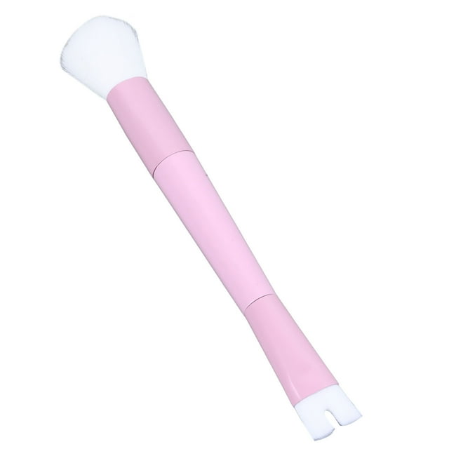 2 In 1 Contour Brush, Nose Contour U Shaped Makeup Brush Nylon Plastic For Sculpting