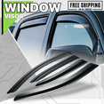 thumbnail image 2 of Magshion Set of 4 Outside Mount Window Visor Deflector Rain Guards Smoke Tinted for 2019-2023 Toyota Corolla Sedan, 2 of 6