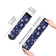 thumbnail image 4 of Fuzoiu Snowflakes2 Print Adult Socks, Crew Moisture-wicking Socks, Unisex Cushion Crew Socks,Casual Sports Ankle Socks, 4 of 7