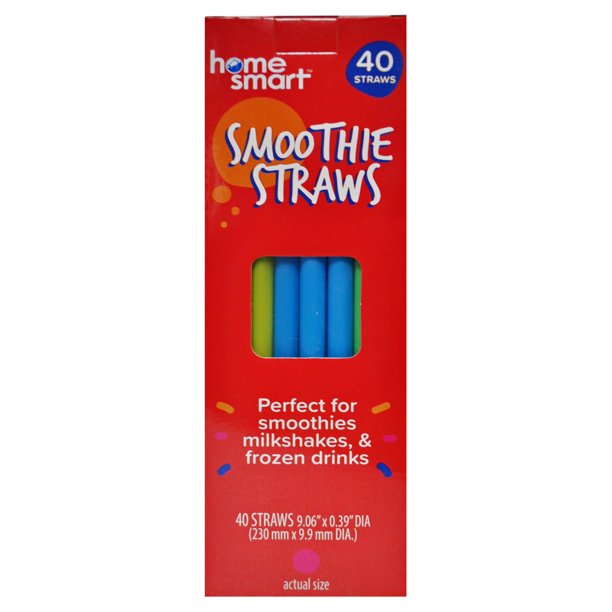 Home Smart Smoothie Straws 40Ct