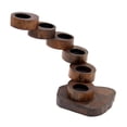 thumbnail image 3 of Candelabro de madera para velas de té, candelabro de madera, soporte de exhibición ascendente 6 niveles, 3 of 9