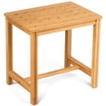 thumbnail image 1 of Patiojoy Bathroom Bench 18" Shower Stool Bamboo Shower Bench Bath Seat, 1 of 9