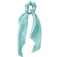 thumbnail image 1 of Women Girl Bow Satin Ribbon Ponytail Scarf Hair Tie Rope Scrunchies Elastic Band, 1 of 11