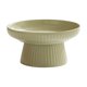 thumbnail image 2 of Bandeja de cerámica para postres – Soporte alto para pasteles, postres, frutas y bocadillos | Estilo crema fresca con textura limpia – Base hueca antideslizante para drenaje y almacenamiento –, 2 of 6