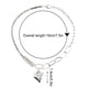 thumbnail image 3 of Pulseras para Mujer - Tobilleras para Hombre | Pulsera con Colgante de Personalidad | Collar de Corazón de Plata 925 | Regalo Ideal | Pulsera de Cadena para El Pie de Aleación Plateada, 3 of 7