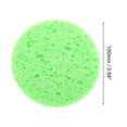 thumbnail image 3 of Unique Bargains 1 Pc Reusable Facial Sponges Round for Removing Dirt 3.94"x0.31" Green, 3 of 6