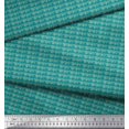 thumbnail image 2 of Soimoi Green polyester Crepe Fabric Brush Stroke & Dots Abstract Print Fabric by Yard 52 Inch Wide, 2 of 5
