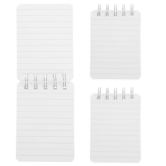 FRCOLOR index cards with ring 3Pcs Memory Cards Learning Notebook Cards School Index Cards Office Cards Kids Note Cards,4.17"X3.03"X0.71"