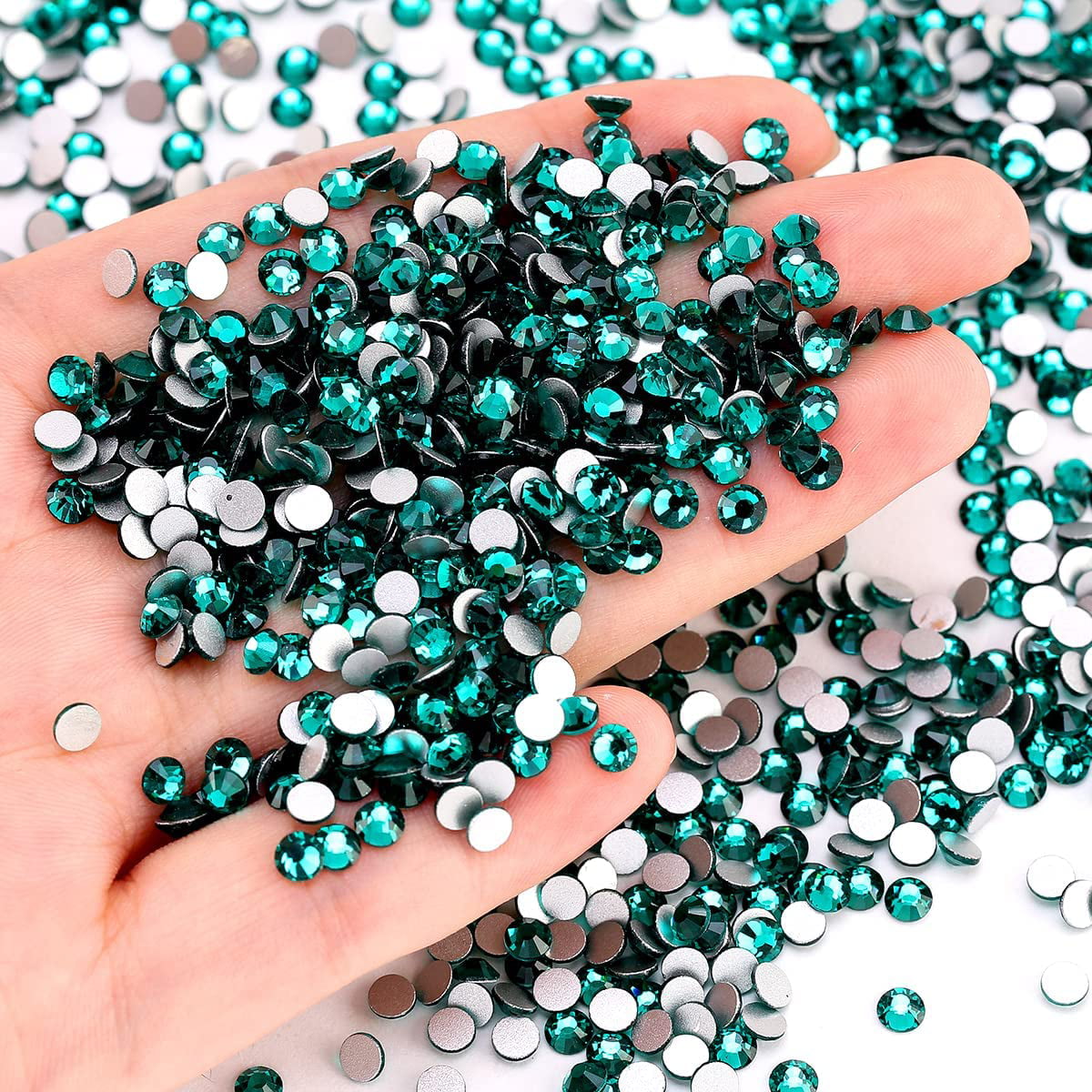 NOGIS 3600 Pieces Flatback Rhinestones for Crafts,Nail Gems Gemstones  Crystals Jewels,Craft Glass Diamonds Stones Bling Rhinestone (SS4~SS12 Rose  Gold) 