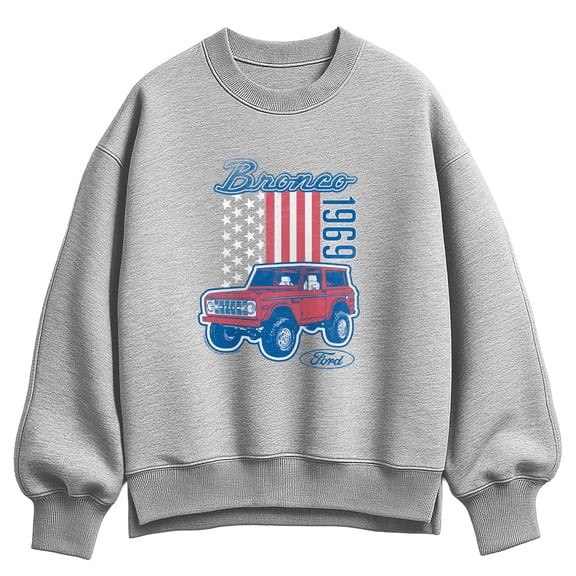 Ford - American Bronco 1969 - Women's Oversized Fleece Crew Sweatshirt