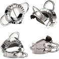 thumbnail image 2 of 2 Pcs Stainless Steel Dumpling Maker Gyoza Mould Ravioli Mold Dough Press Cutter Wrapper Pie Crimper Pastry Tools For Home Kitchen Small And Large Set, 2 of 5