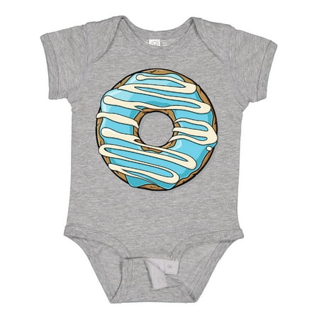 

Inktastic Donut Blue Frosting White Icing Gift Baby Boy or Baby Girl Bodysuit