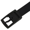 thumbnail image 7 of Men's Women's Silicone Belt Rubber Plastic Buckle Plain Leather Style Adjustable-Black, 7 of 7
