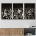 thumbnail image 2 of wall26 Framed Canvas Print Wall Art Set Aerial View of New York City Skyline Panorama Architecture &amp; Maps Cityscape Photography Realism Rustic for Living Room, Bedroom, Office - 24"x36", 2 of 5