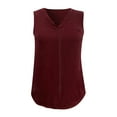 thumbnail image 3 of Beach Vacation Clothes for Women Cleavage Tops for Women Chambray Top Top Thick Strap Band 13 Memory Girl Crop Tops Cute Summer Design Your Own Sock Cowl Neck Summer S, 3 of 7